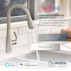 U By Moen Weymouth Single-Handle Pull-Down Sprayer Smart Kitchen Faucet With Voice Control In Spot Resist Stainless -Hardware Store 2fb76e29753a43c7909dba0cf8c62144 c8f0ec16 b20a 4d62 aec2 147733e58e97 1800x1800