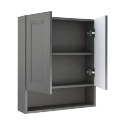 MagickWoods Elements Stratton 24"W X 7"D X 28"H Gray Bathroom Wall Cabinet -Hardware Store 30045 lov1 mw 1800x1800