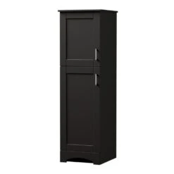 MagickWoods Elements Brighton 18"W X 22"D X 60"H Dark Chocolate Linen Cabinet -Hardware Store 30204 rightview mw 1800x1800