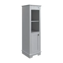 MagickWoods Windermere 17"W X 18"D X 60"H Cloud Gray Linen Cabinet -Hardware Store 30343 qlvrev1 mw 1800x1800
