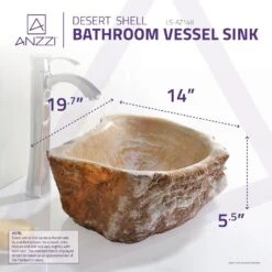ANZZI Desert Shell Vessel Sink In Dark Honey Onyx -Hardware Store 30be58d887c91a53ee3f32a8025f3807 1800x1800