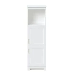 MagickWoods Elements Staverton 18-1/2"W X 15-1/8"D X 60"H White Linen Cabinet