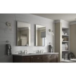 27 In. W X 41 In. H (L1) Frameless Rectangular Deluxe Glass Bathroom Vanity Mirror -Hardware Store 42b9ca7f4d8b3bd34938dd348e23d4a3 1800x1800