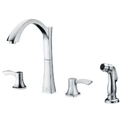 Soave Series 2-Handle Standard Kitchen Faucet In Polished Chrome
