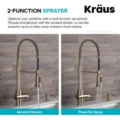 Britt Single-Handle Pull Down Sprayer Kitchen Faucet In Brushed Gold -Hardware Store 43b8482fa47e51621e3b628fcaf67947 1800x1800
