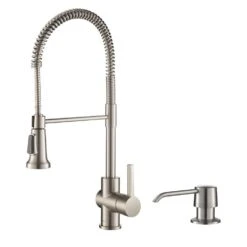 Britt Single-Handle Pull Down Sprayer Kitchen Faucet In Brushed Gold -Hardware Store 4448df8fdd98dfb41468566b15951cf8 b62bc06e 490c 42c1 b5b7 23db52b6bbd7 1800x1800