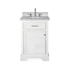 Windlowe 49 In. W X 22 In. D X 35 In. H Bath Vanity In White With Carrera Marble Vanity Top In White With White Sink -Hardware Store 475a6711debae5aa80ab20d02dbb91c7 a52fcd49 5316 4aa7 b36c c33c9d1f22c9 1800x1800