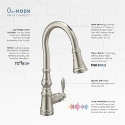 U By Moen Weymouth Single-Handle Pull-Down Sprayer Smart Kitchen Faucet With Voice Control In Spot Resist Stainless -Hardware Store 49dd989e157c3fb7df7e42fc9ccd4808 1800x1800