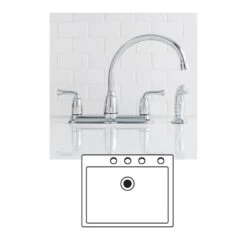 Banbury 2-Handle Mid-Arc Standard Kitchen Faucet With Side Sprayer In Chrome -Hardware Store 4ef99d2e69838fbb8bbece9157ce8372 1800x1800