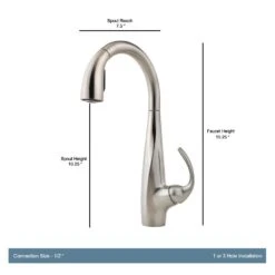 Avanti Single-Handle Pull-Down Sprayer Kitchen Faucet In Stainless Steel -Hardware Store 4f3fe2d7bfcfca18b889485fc2260dea 1800x1800