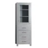 Avanity Modero 24"W X 20"D X 71"H Chilled Gray Linen Cabinet