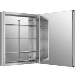 Verdera 24 In. W X 30 In. H Recessed Medicine Cabinet In Anodized Aluminum -Hardware Store 54756f48479bfdc77f4603495187ac44 1800x1800