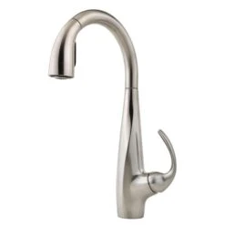 Avanti Single-Handle Pull-Down Sprayer Kitchen Faucet In Stainless Steel -Hardware Store 56ec42281b19575ec0ce640a86687d0e 1800x1800