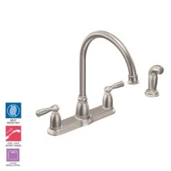 Banbury High-Arc 2-Handle Standard Kitchen Faucet With Side Sprayer In Spot Resist Stainless -Hardware Store 57cdb29c8841a3cc861ac5a6c7da0627 1800x1800