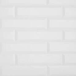 Daltile Restore 3 In. X 12 In. Ceramic Bevel Bright White Subway Tile (9 Sq. Ft. / Case)