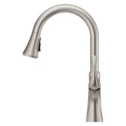 Miri Single-Handle Pull-Down Sprayer Kitchen Faucet With Soap Dispenser In Spot Defense Stainless Steel -Hardware Store 61b226dfd45b9547ccfe3d07b84d9c0b 1800x1800
