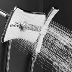 4-spray 9 In. Dual Shower Head And Handheld Shower Head In Chrome -Hardware Store 61c80851f81fb10ff2bf9729d64acc27 1800x1800