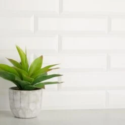 Daltile Restore 3 In. X 12 In. Ceramic Bevel Bright White Subway Tile (9 Sq. Ft. / Case) -Hardware Store 62bab2fd4e6b64e5e404094279224d13 1800x1800
