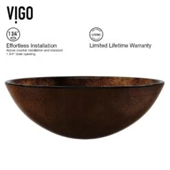 VIGO Glass Vessel Bathroom Sink In Russet And Linus Faucet Set In Antique Rubbed Bronze -Hardware Store 63bbe61dc0b781f8d74e5ec193facc70 85f754ee c438 42d3 ad1c a69b53c06705 1800x1800