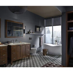 KOHLER Loure Vibrant Brushed Nickel 2-handle Widespread WaterSense Bathroom Sink Faucet With Drain -Hardware Store 650531928214 08115862 1800x1800