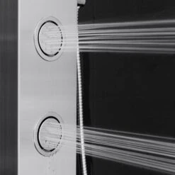 39 In. 2-Jet Easy Connect Shower Panel System In Stainless Steel With Rainfall Waterfall Shower Head And Shower Wand -Hardware Store 67385cd7a5538264623fffea0806ba1b 1800x1800