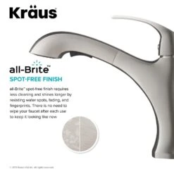 Spot Free Oren Single-Handle Pull-Out Sprayer Kitchen Faucet In All-Brite Stainless Steel -Hardware Store 6b0785108dd028235a9078aa9a98817e 1800x1800