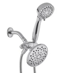 6-spray 5.51 In. Dual Shower Head And Handheld Shower Head In Brushed Nickel -Hardware Store 7024aa7b13037da3b0c3a4a63e913e02 1800x1800