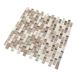 Jeffrey Court Molten Beige/Cream 12 In. X 12 In. X 8 Mm Interlocking Glass/Marble Mosaic Tile -Hardware Store 718b0ec45f677aae53bc0011ff20d0dc 1800x1800