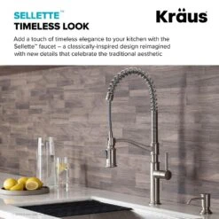 Sellette Single-Handle Pull-Down Sprayer Kitchen Faucet With Dual Function Sprayhead In Spot Free Stainless Steel -Hardware Store 7ba160a1e08a68d9da20572146a27edb 1800x1800