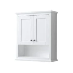 Wyndham Collection Avery 25-in W X 30-in H X 9-in D White Bathroom Wall Cabinet -Hardware Store 810023761709xl 1800x1800