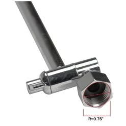 AKDY 12.5-in Chrom Bathtub/Shower Shower Arm