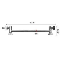 AKDY 12.5-in Chrom Bathtub/Shower Shower Arm -Hardware Store 810764021728xl 1800x1800