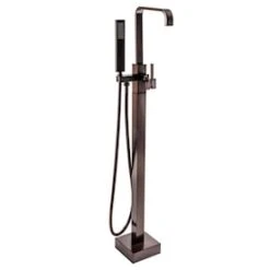 Valspar AKDY 42.5-in Antique Bronze 1-Handle Residential Freestanding Bathtub Faucet With Hand Shower