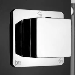 AKDY 35-in Black 2-Spray Shower Panel System -Hardware Store 810764025368 10485925 1800x1800