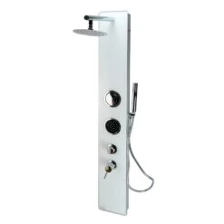 ALFI Brand White 2-Spray Shower Panel System