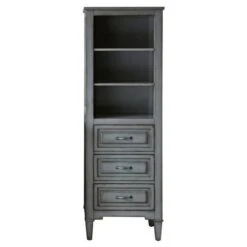 Avanity Kelly 22-in W X 65-in H X 15-in D Grayish-blue Poplar Freestanding Linen Cabinet -Hardware Store 813361011000xl 1800x1800