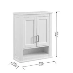 Durham 24-in W X 30-in H X 10-in D White Oak Bathroom Wall Cabinet -Hardware Store 815324022313 10988747 1800x1800