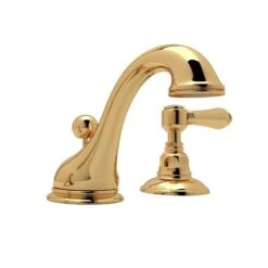 Rohl Country Bath Tuscan Brass 2-handle Widespread Bathroom Sink Faucet With Drain -Hardware Store 824438194403 09247158 1800x1800