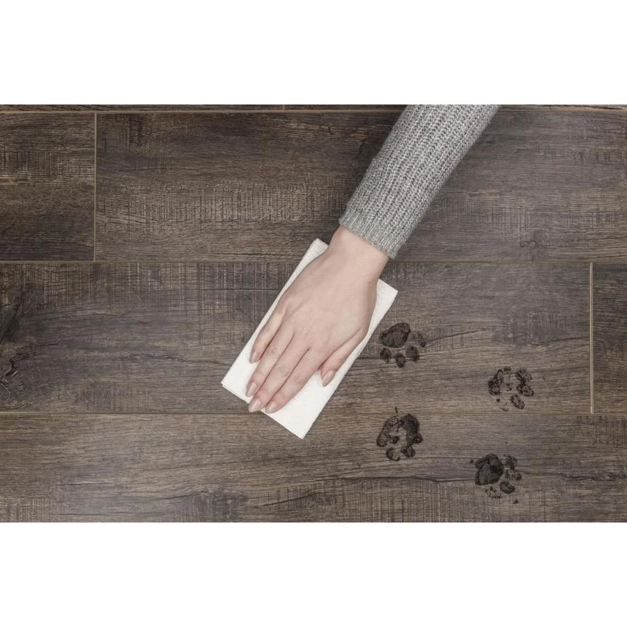 SMARTCORE Ultra 8-Piece 5.91-in X 48.03-in Savannah Oak Luxury Vinyl Plank Flooring 4 SMARTCORE Ultra 8-Piece 5.91-in X 48.03-in Savannah Oak Luxury Vinyl Plank Flooring - Image 4