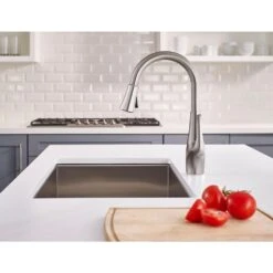 Clarify Single-Handle Pull-Down Sprayer Kitchen Faucet With GE Filtration System In Stainless Steel -Hardware Store 8d13a11932daf6de506eaac15eb0a3c6 1800x1800