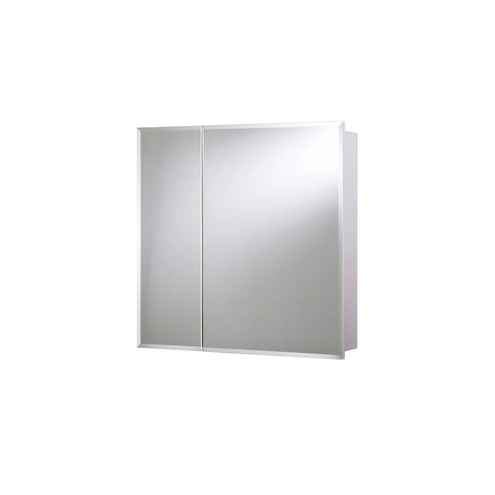 24 In. W X 24 In. H X 5 In. D Frameless Bi-View Surface-Mount Medicine Cabinet With Easy Hang System In White 1 24 In. W X 24 In. H X 5 In. D Frameless Bi-View Surface-Mount Medicine Cabinet With Easy Hang System In White