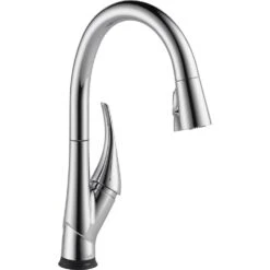 Esque Single-Handle Pull-Down Sprayer Kitchen Faucet With ShieldSpray Technology In Arctic Stainless -Hardware Store 958315187f64f53b0d65f54a700c6d99 1800x1800