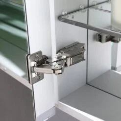 Spazio 24 In. W X 30 In. H Recessed Or Surface Mount Medicine Cabinet With LED Lighting, Mirror Defogger And Left Hinge -Hardware Store 9e146873d75b7b476d4f189b73a828d8 1800x1800