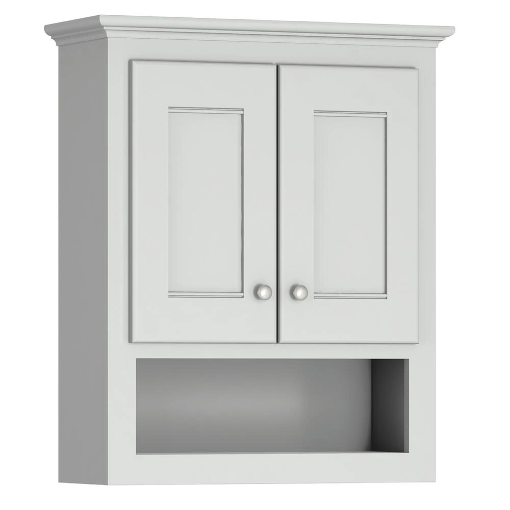 Briarwood Cottage 24"W X 9"D X 30"H Birch Fog Bathroom Wall Cabinet
