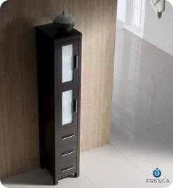 Fresca Torino 12"W X 15"D X 68-1/8"H Espresso Linen Cabinet -Hardware Store FST6260ES 2 1800x1800