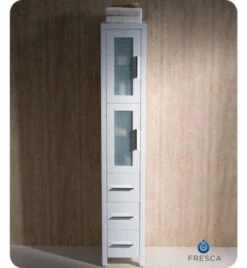 Fresca Torino 12"W X 15"D X 68-1/8"H White Linen Cabinet -Hardware Store FST6260WH 3 03d39ded 7f28 4852 8349 d4ba4061e855 1800x1800