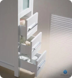 Fresca Torino 12"W X 15"D X 68-1/8"H White Linen Cabinet -Hardware Store FST6260WH 5 64159730 3286 4180 866e 850f6ccfbe21 1800x1800