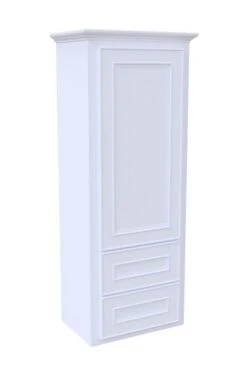Briarwood Highpoint 18"W X 12"D X 48"H Birch Fog Bathroom Wall Cabinet (Hinge Left)
