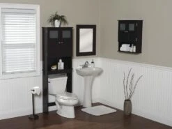 Zenna Home® 20"W X 7"D X 24"H Espresso Bathroom Wall Cabinet -Hardware Store Modern Collection 76008605 18f4 447f 833b af19cf38e1c4 1800x1800