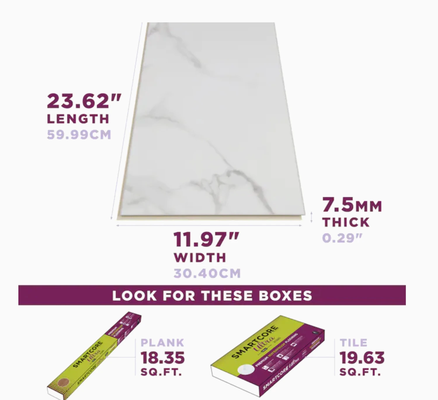 SMARTCORE Ultra Mandalay Marble 12-in X 24-in Waterproof Interlocking Luxury Flooring (15.71-sq Ft) 2 SMARTCORE Ultra Mandalay Marble 12-in X 24-in Waterproof Interlocking Luxury Flooring (15.71-sq Ft) - Image 2